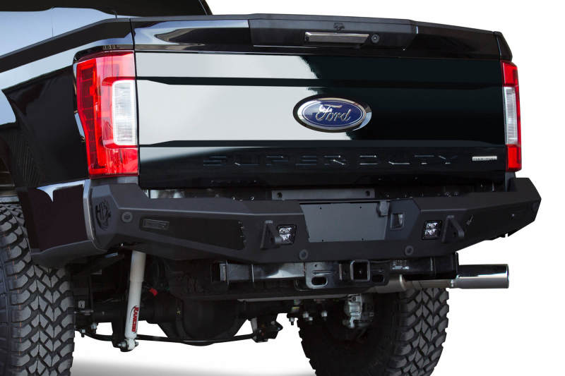 Addictive Desert Designs 17-18 Ford F-250 HoneyBadger Rear Bumper w/ Backup Sensor Cutouts Addictive Desert Designs