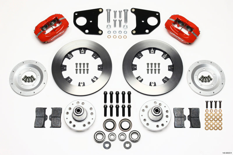 Wilwood Forged Dynalite Front Kit 12.19in Red 62-72 CDP B & E Body-Drum Wilwood