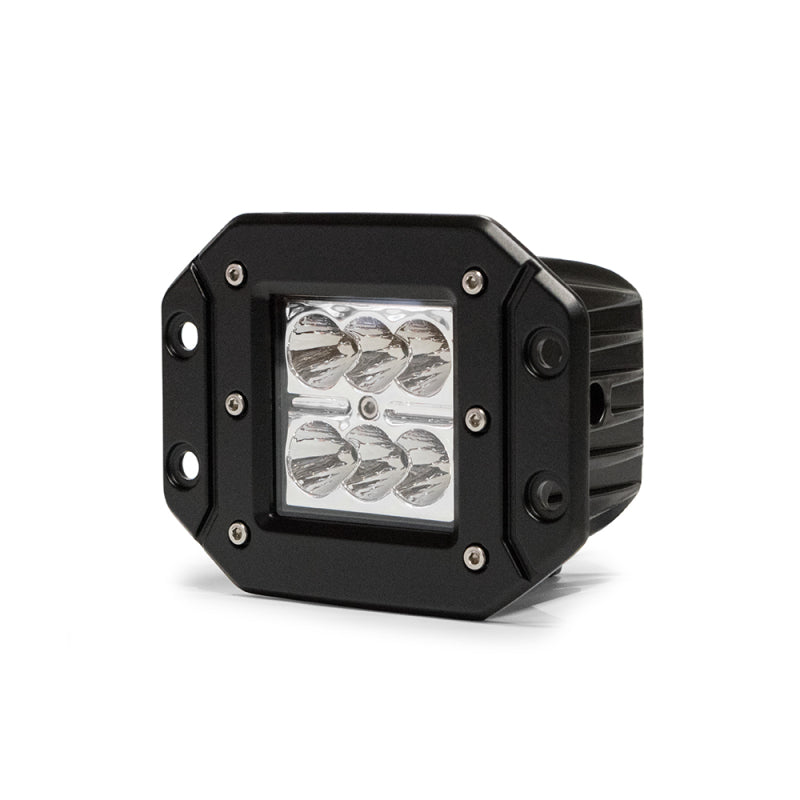 DV8 Offroad 3in Flush Mount LED Lights 20W Flood/Spot 5W Cree - eliteracefab.com