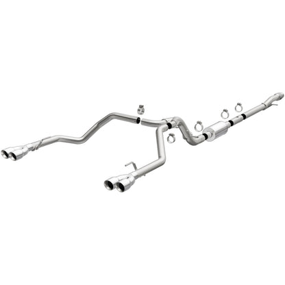 MagnaFlow 2019 Chevy Silverado 1500 V8 5.3L Street Series Quad Split Rear Exhaust w/ Polished Tips Magnaflow