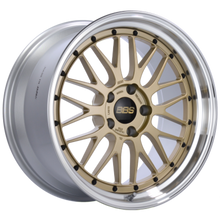 Load image into Gallery viewer, BBS LM 19x9.5 5x112 ET38 Gold Center / Diamond Cut Lip Wheel 82mm PFS/Clip Required