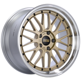 BBS LM 19x9.5 5x112 ET38 Gold Center / Diamond Cut Lip Wheel 82mm PFS/Clip Required