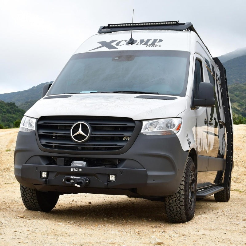 Westin 19-23 Mercedes-Benz Sprinter Pro-Series Mid Width Front Bumper - Textured Black Westin