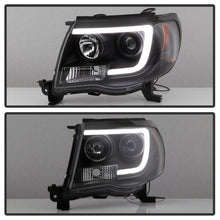 Load image into Gallery viewer, Spyder Toyota Tacoma 05-11 Projector Headlights - Light Bar DRL - Black PRO-YD-TT05V2-LB-BK - eliteracefab.com