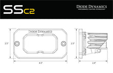 Load image into Gallery viewer, Diode Dynamics Stage Series 2in LED Pod Pro - Yellow Combo Flush ABL (Single)