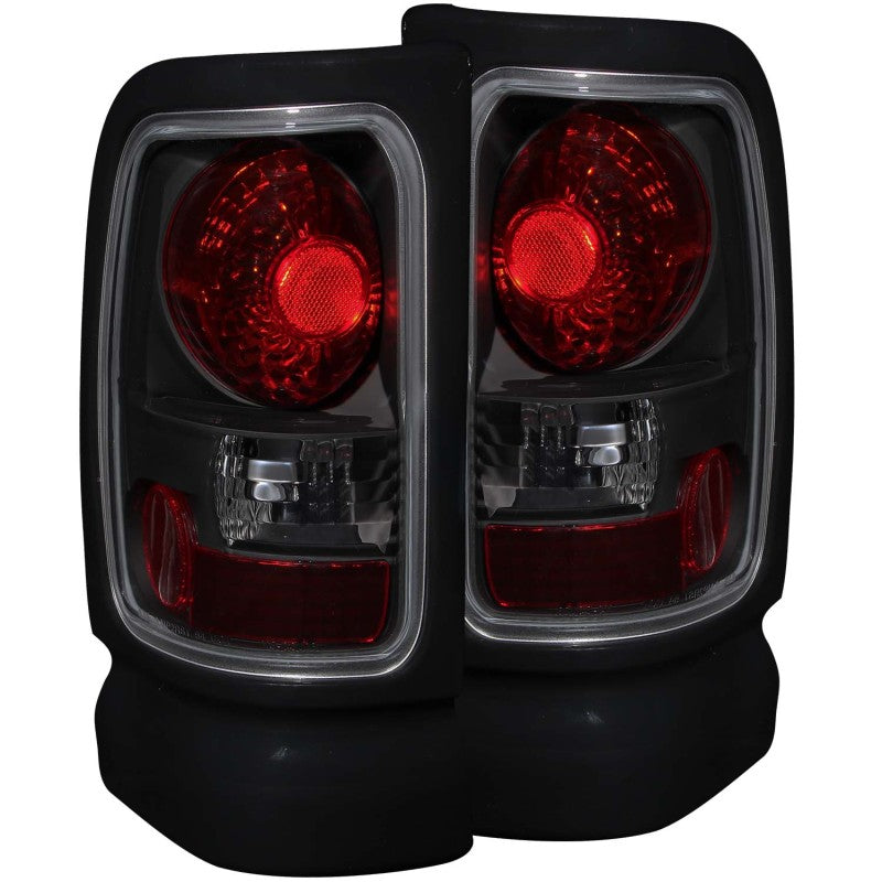 ANZO USA Dodge Ram Taillights Dark Smoke; 1994-2001 - eliteracefab.com