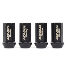 Load image into Gallery viewer, Advan Lug Nut 12X1.25 (Black) - 4 Pack - eliteracefab.com