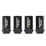 Advan Lug Nut 12X1.25 (Black) - 4 Pack