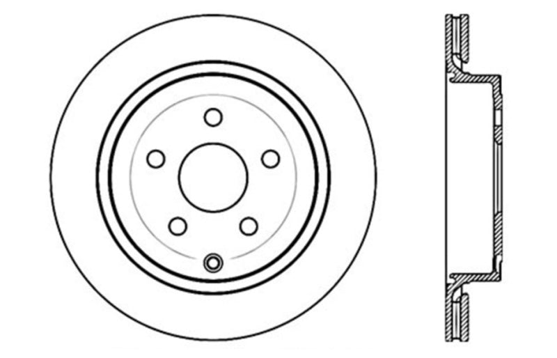 StopTech Slotted & Drilled Sport Brake Rotor Stoptech