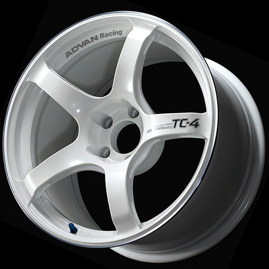 ADVAN Racing TC-4 17x9 +63 5x114.3 Wheel - White Metallic & Ring - YAD7I63EWMR