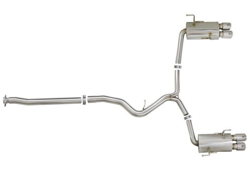aFe Takeda 3in SS Exhaust Cat-Back 15-16 Subaru WRX/STI 2.0L/2.5L Polished Tips aFe