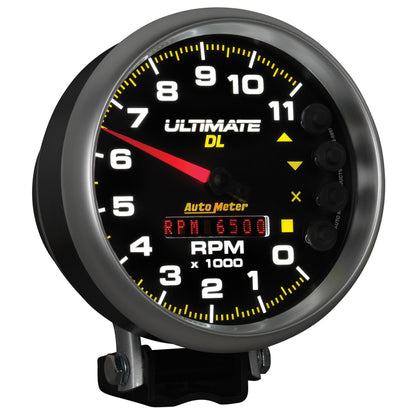 Autometer 5 inch Ultimate DL Playback Tachometer 11000 RPM - Black 6897