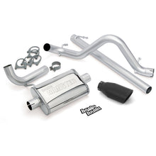 Load image into Gallery viewer, Banks Power 07-11 Jeep 3.8L Wrangler - 2dr Monster Exhaust System - SS Single Exhaust w/ Black Tip - eliteracefab.com