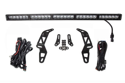 Diode Dynamics 18-21 Jeep JL Wrangler/Gladiator SS30 Bumper Bracket Kit - White Combo (Single) Diode Dynamics