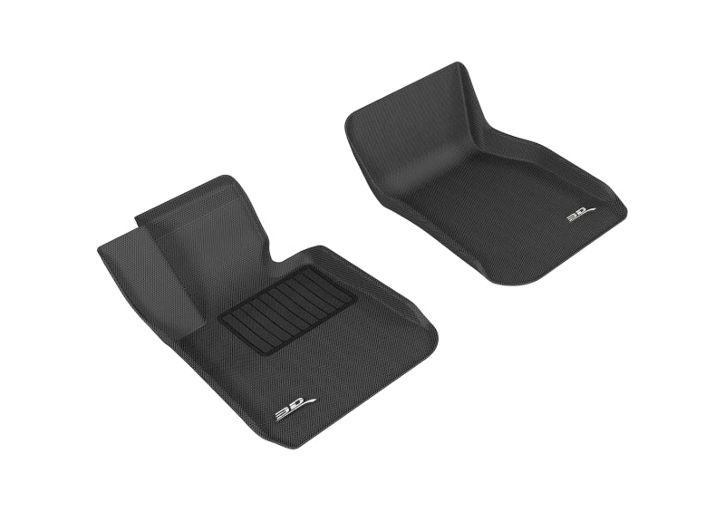 3D MAXpider 2012-2019 BMW 3 Series F30/F34 Kagu 1st Row Floormat - Black - eliteracefab.com