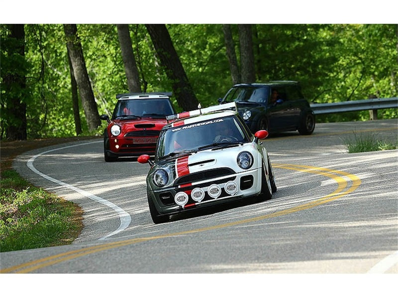 Spyder Mini Cooper 02-06 Projector Headlights DRL Black High H1 Low H1 PRO-YD-MC02-DRL-BK - eliteracefab.com