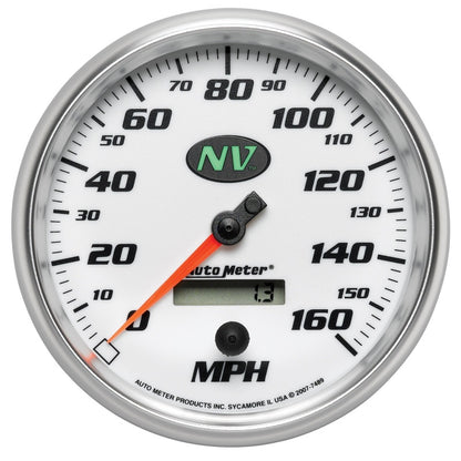 AutoMeter Gauge Speedometer 5in. 160MPH Elec. Programmable NV 7489