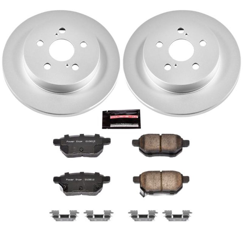 Power Stop 09-10 Pontiac Vibe Rear Z17 Evolution Geomet Coated Brake Kit - eliteracefab.com