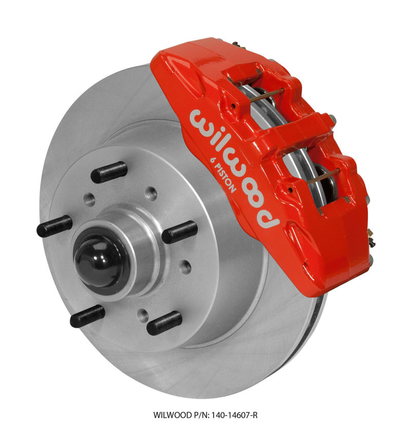 Wilwood Dynapro 6 Front Kit 11.75 Rotor Red 57-67 Ford F100 Wilwood