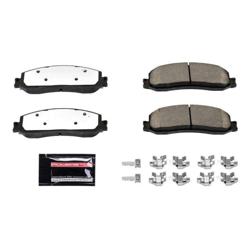 Power Stop 2012 Ford F-250 Super Duty Front Z36 Truck & Tow Brake Pads w/Hardware - eliteracefab.com