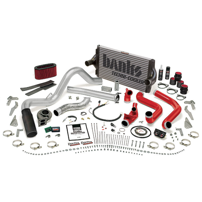 Banks Power 95.5-97 Ford 7.3L Man PowerPack System - SS Single Exhaust w/ Black Tip