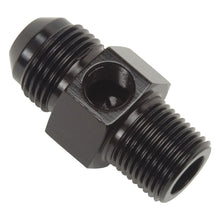 Load image into Gallery viewer, Russell Performance -6 AN Flare to 3/8in Pipe Pressure Adapter (Black)