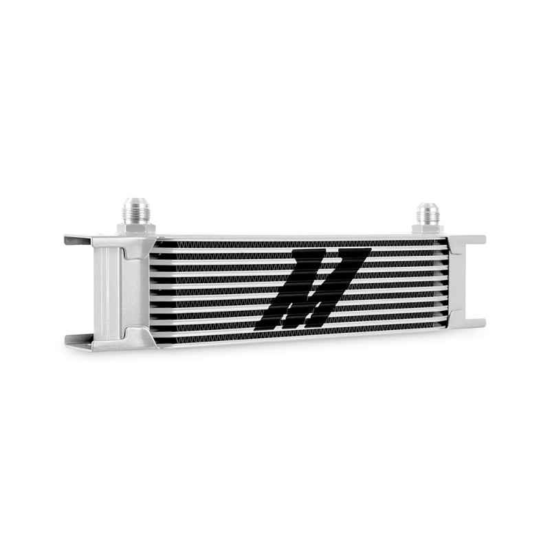 Mishimoto Universal -8AN 10 Row Oil Cooler - Silver - eliteracefab.com