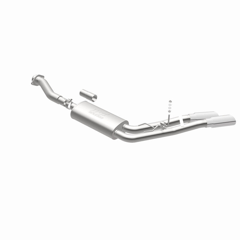 MagnaFlow 11-13 Ford F-150 Pickup Dual Same Side Before P/S Rear Tire Stainless CatBack Perf Exhaust Magnaflow