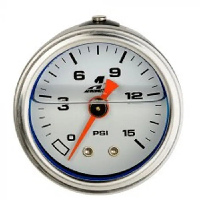 Aeromotive 0-100 PSI Fuel Pressure Gauge Liquid Filled Part # 15632 Aeromotive