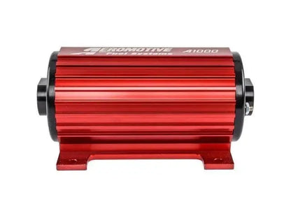 Aeromotive 11101 A1000 high performance electric fuel pump for EFI and carbureted engines supporting up to 1300 HP, universal external fuel pump with ORB-10 ports