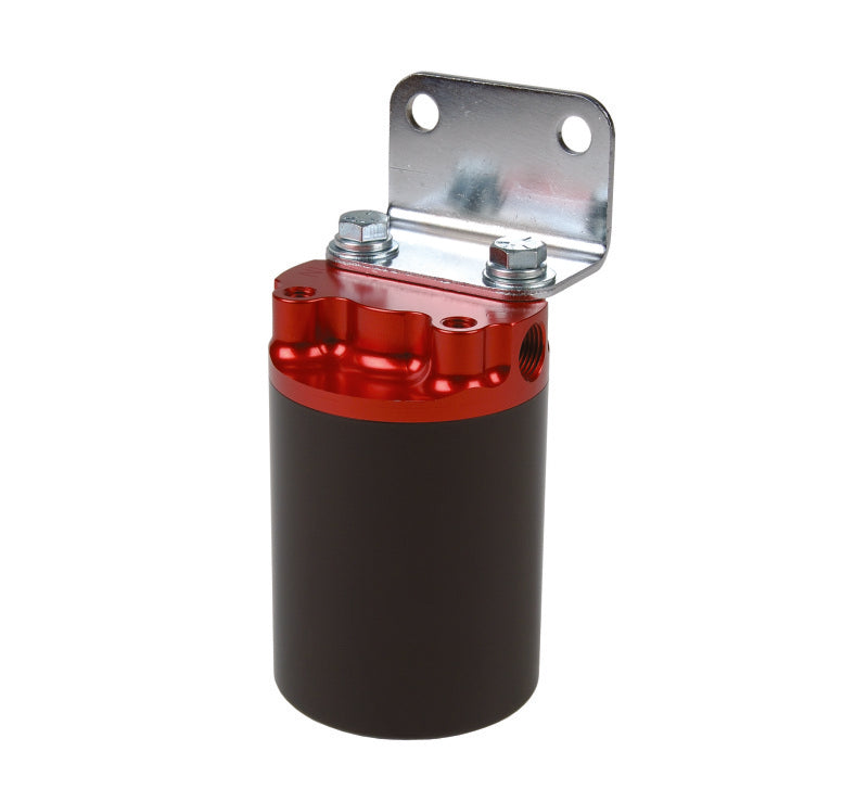 Aeromotive 12317 10 micron canister fuel filter red and black 3/8 NPT
