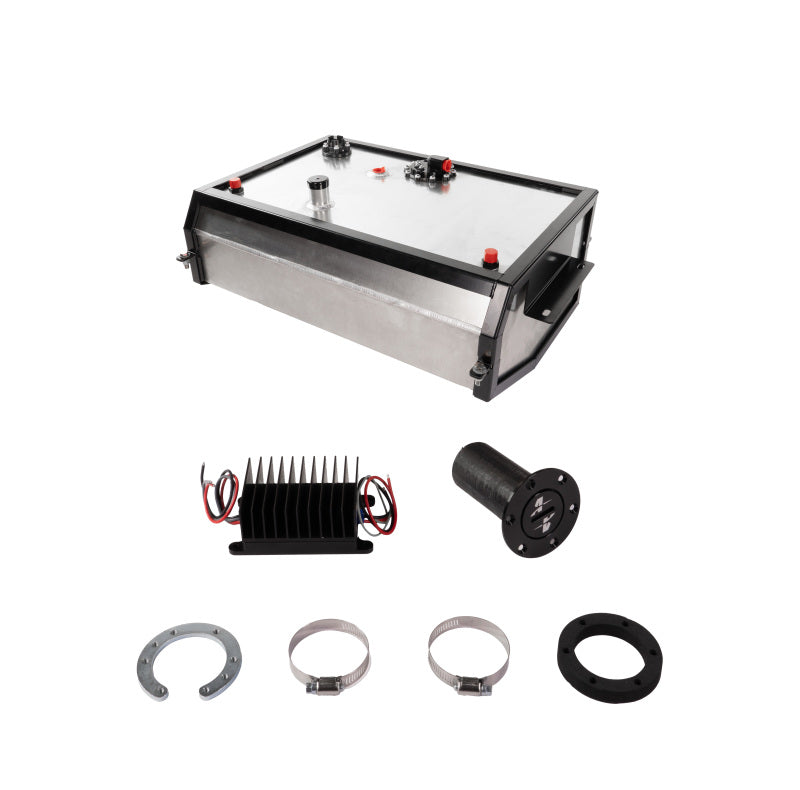 Aeromotive 19125 5 gallon rear mount fuel cell for 1967-1972 Chevrolet C10 and GMC C15 pickup trucks