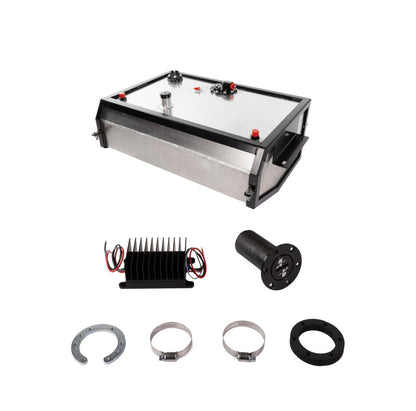 Aeromotive 19125 5 gallon rear mount fuel cell for 1967-1972 Chevrolet C10 and GMC C15 pickup trucks