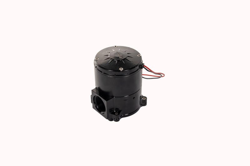 Aeromotive 24305 billet aluminum electric water pump radiator mount design with SAE-20 ORB outlet