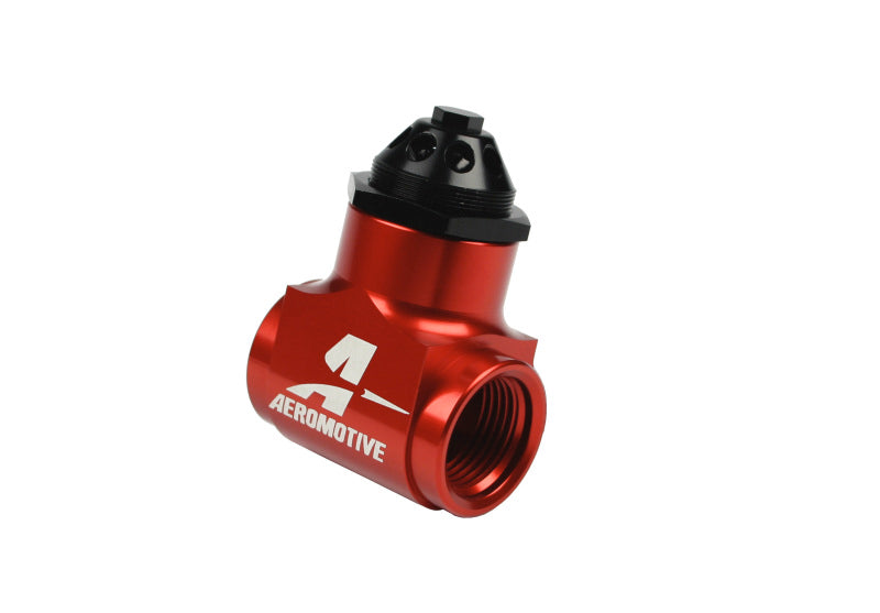 Aeromotive 33101 billet aluminum vacuum pump regulator with ORB-12 ports and gauge port