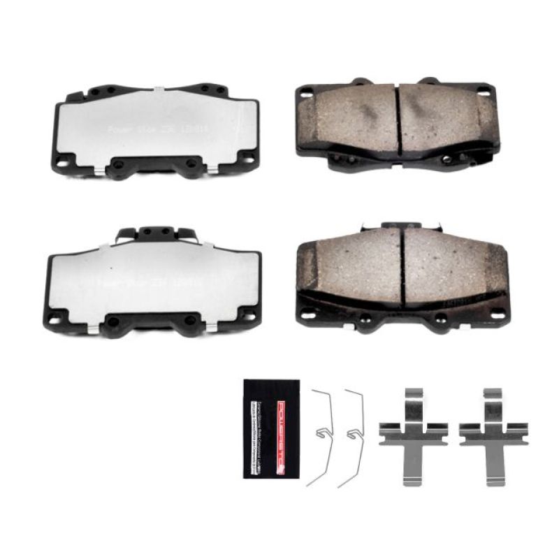 Power Stop 96-02 Toyota 4Runner Front Z36 Truck & Tow Brake Pads w/Hardware - eliteracefab.com