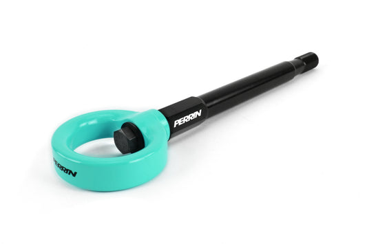 Perrin 08-14 Subaru WRX/STI Tow Hook Kit (Front) - Hyper Teal - eliteracefab.com