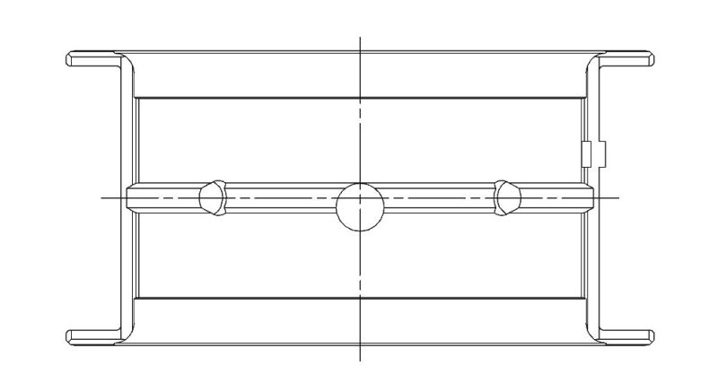 ACL 5M829HXN-STD Chevrolet V8 396/402/427/454 STD Size High Perf Main Bearing Set w/.001 Oil Clearance (Narrowed)