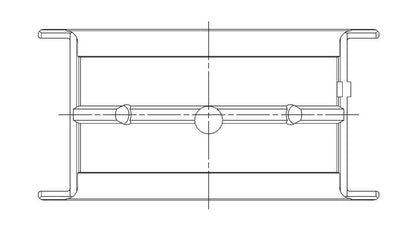 ACL 5M829HXN-STD Chevrolet V8 396/402/427/454 STD Size High Perf Main Bearing Set w/.001 Oil Clearance (Narrowed)