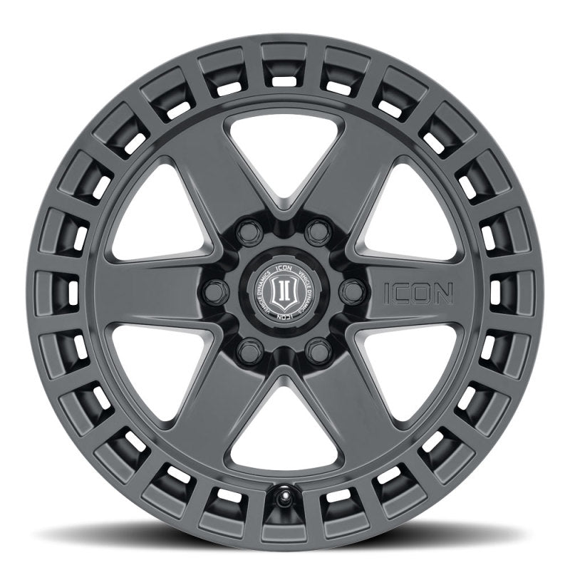 ICON Alloys Raider 17x8.5 6x5.5 0mm 4.75" Backspacing Satin Black Wheel - 3417858347SB