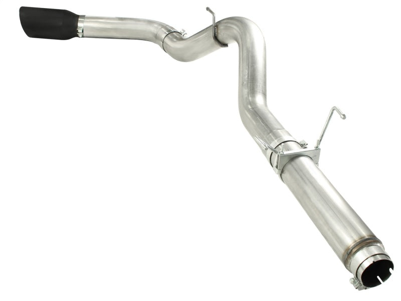 aFe MACHForce XP 5in DPF-Back 409SS Exhaust Dodge Diesel Trucks 07.5-12 L6-6.7L (td) Black Tip aFe