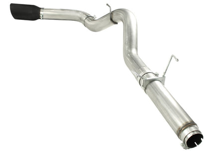 aFe MACHForce XP 5in DPF-Back 409SS Exhaust Dodge Diesel Trucks 07.5-12 L6-6.7L (td) Black Tip aFe