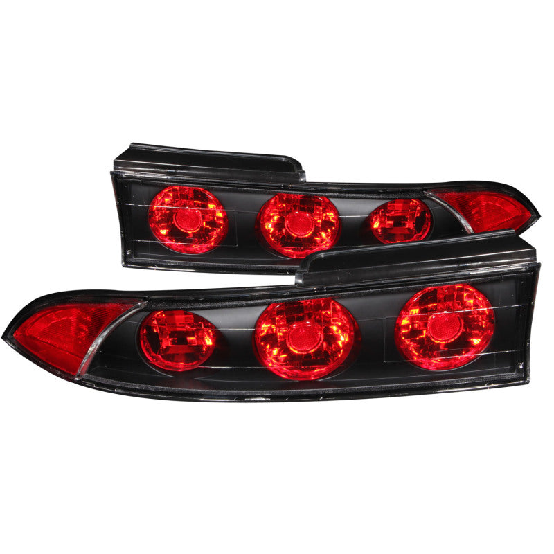 ANZO USA Mitsubishi Eclipse Taillights Black; 1995-1999 - eliteracefab.com