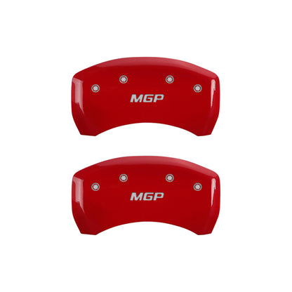 MGP 4 Caliper Covers Engraved Front & Rear MGP Yellow finish black ch MGP