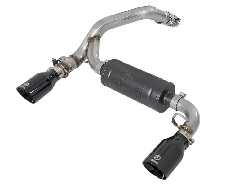 aFe Takeda 3in 304 SS Axle-Back Exhaust System w/ Black Tip 16-18 Ford Focus RS 2.3L (t) aFe
