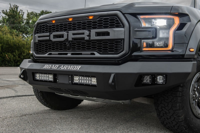 Road Armor 17-20 Ford Raptor Stealth Front Non-Winch Bumper - Tex Blk Road Armor