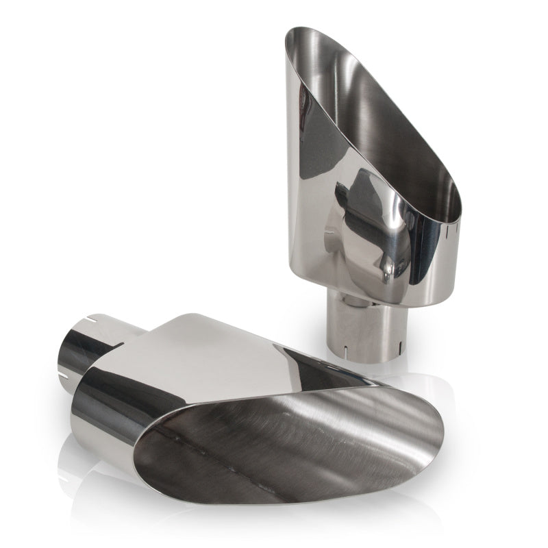 Stainless Works Big Oval Truck Side Tips -3in Stainless Works