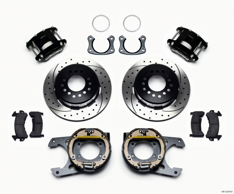 Wilwood D154 P/S Park Brake Kit Drilled Big Ford New Style 2.36in Offset Wilwood