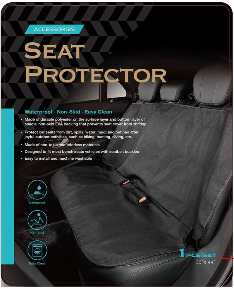 3D MAXpider Universal Bench Seat Defender - Black 3D MAXpider