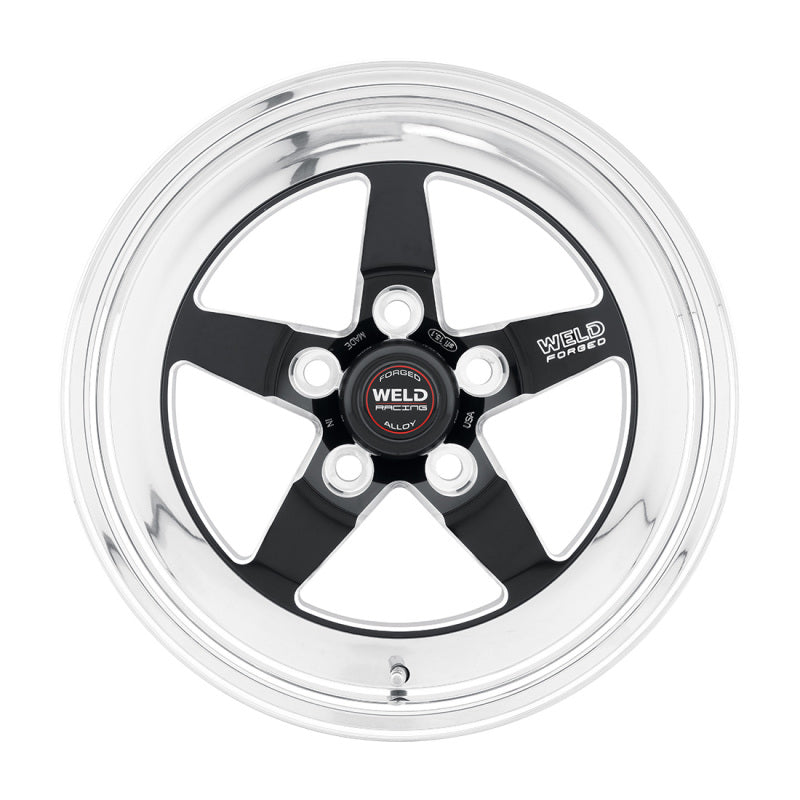 Weld S71 15x8.33 / 5x4.5 BP / 3.5in. BS Black Wheel (Low Pad) - Non-Beadlock